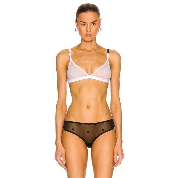 Givenchy for FWRD 4G Jacquard Bra White